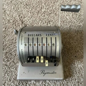 Vintage Paymaster Cash Register Series  X-900 With Key